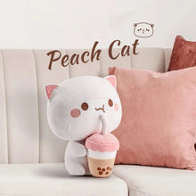 Load image into Gallery viewer, Peach Cat Plush Doll 30cm