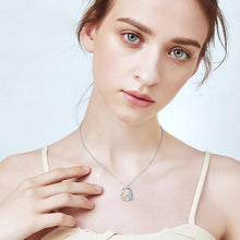 Load image into Gallery viewer, Cat & Girl I Love You Forever Pendant Necklace