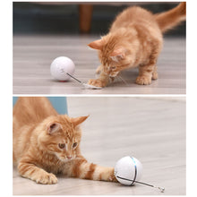 Load image into Gallery viewer, Colorful Smart Interactive Cat Toy with LED Light 360 Degree Self Rotating Ball