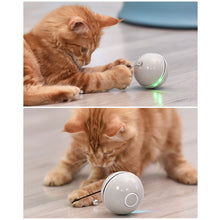 Load image into Gallery viewer, Colorful Smart Interactive Cat Toy with LED Light 360 Degree Self Rotating Ball