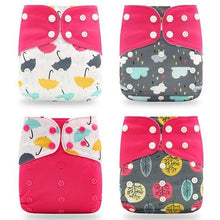 Load image into Gallery viewer, Eco-Friendly Baby Cloth Diaper 4Pcs/Set