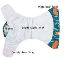 Load image into Gallery viewer, Eco-Friendly Baby Cloth Diaper 4Pcs/Set
