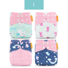 Load image into Gallery viewer, Eco-Friendly Baby Cloth Diaper 4Pcs/Set