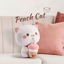 Load image into Gallery viewer, Peach Cat Plush Doll 30cm
