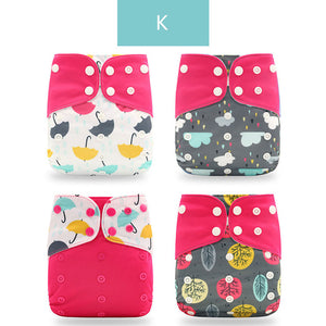 Eco-Friendly Baby Cloth Diaper 4Pcs/Set